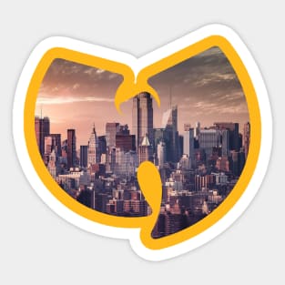 Wutang Vintage, Wutang!, Wu tang Clan Vintage t-shirt - new york city skyline vintage, Hip-Hop Sticker